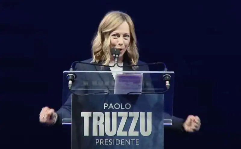 giorgia meloni   comizio per paolo truzzu   sardegna   3