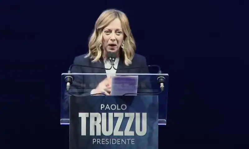 giorgia meloni   comizio per paolo truzzu   sardegna   4