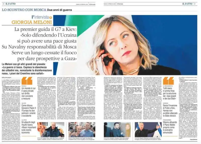 GIORGIA MELONI - INTERVISTA ESCLUSIVA AL GIORNALE