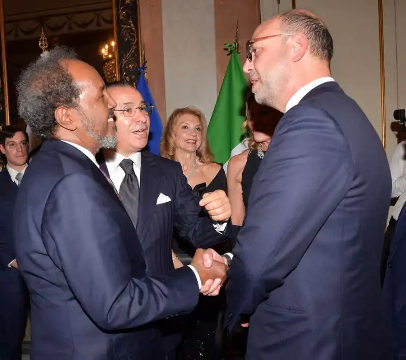 hassan sheikh mohamud  kamel ghribi  angelino alfano  foto di bacco