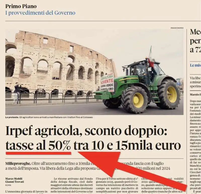 Il Sole 24 Ore, tasse al 50 per cento