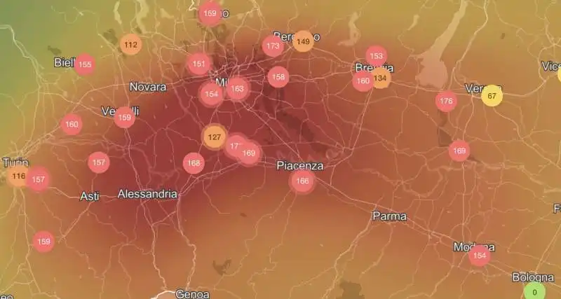 inquinamento a milano e pianura padana 