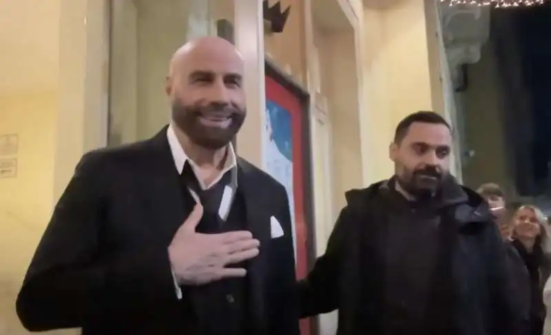 JOHN TRAVOLTA  A VENTIMIGLIA PER LO SPOT U-POWER  