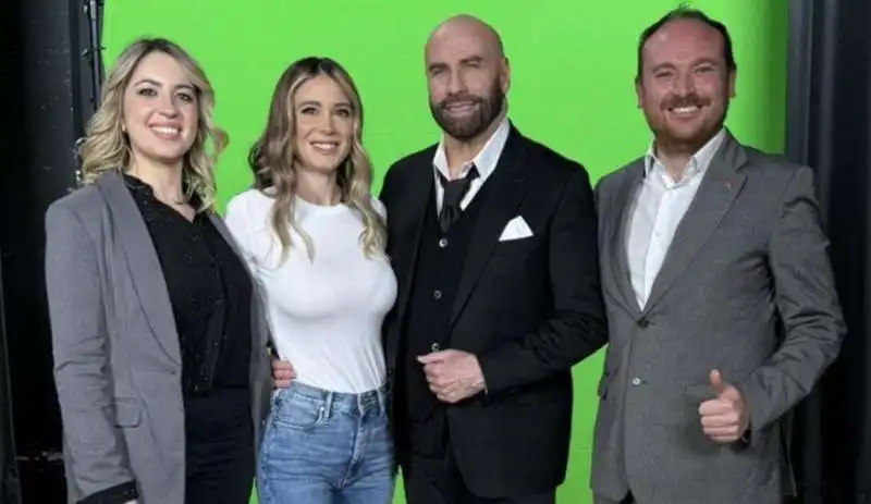 JOHN TRAVOLTA E DILETTA LEOTTA A VENTIMIGLIA PER LO SPOT U-POWER 