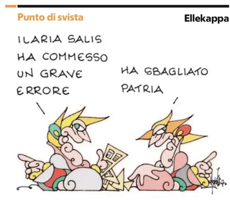 LA DETENZIONE DI ILARIA SALIS - VIGNETTA BY ELLEKAPPA 