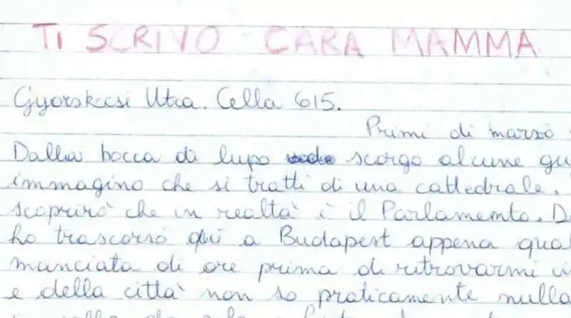 la lettera di ilaria salis dal carcere di gyorskocsi utca, a budapest   6