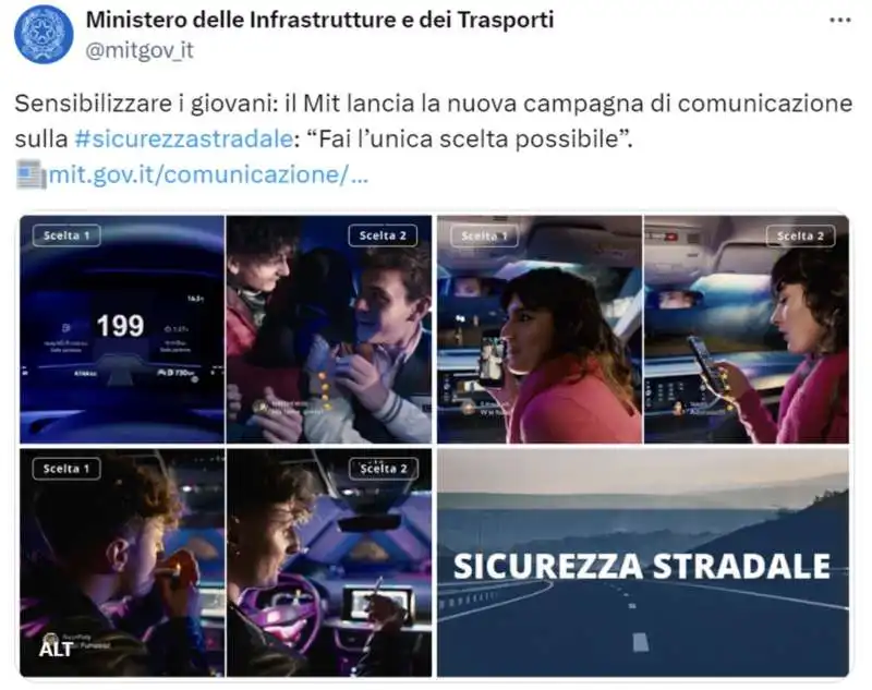 lo spot del ministero dei trasporti sulla guida sicura senza le cinture di sicurezza   8