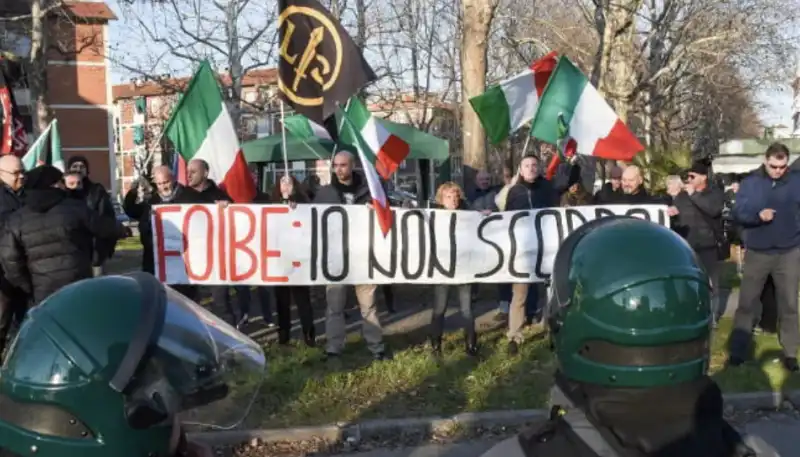 MANIFESTAZIONE DI FORZA NUOVA SULLE FOIBE