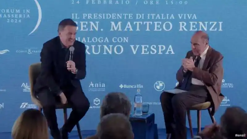 matteo renzi   bruno vespa   forum in masseria   saturnia   4