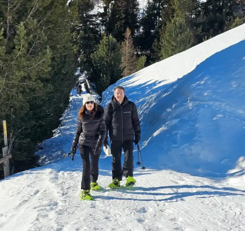 MATTEO RENZI E LA MOGLIE AGNESE SULLE NEVI DI ST MORITZ