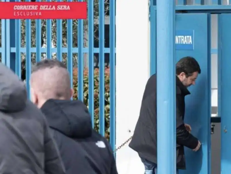 matteo salvini in carcere a sollicciano (firenze) fa visita a denis verdini