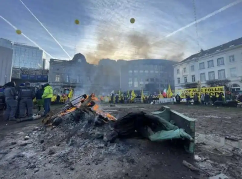 protesta degli agricoltori a bruxelles   1