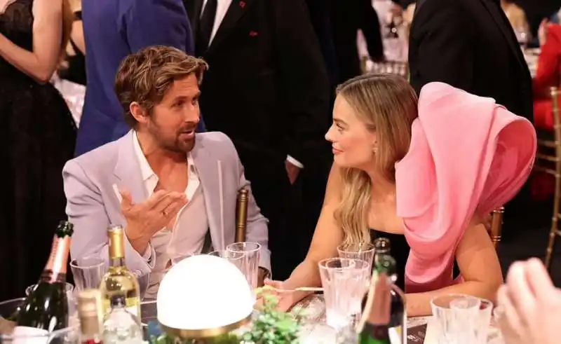 ryan gosling   margot robbie sag awards 2024   