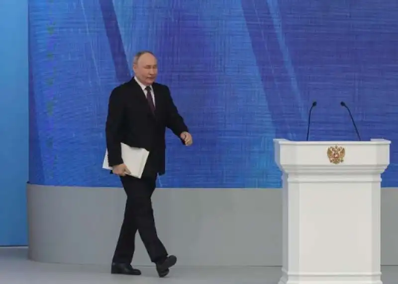 VLADIMIR PUTIN PARLA ALLE CAMERE RIUNITE