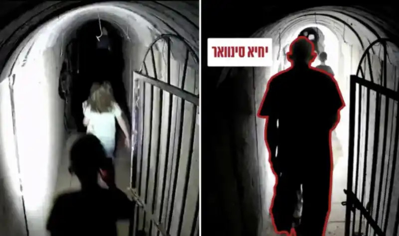 Yahya Sinwar in fuga nei tunnel di hamas  2