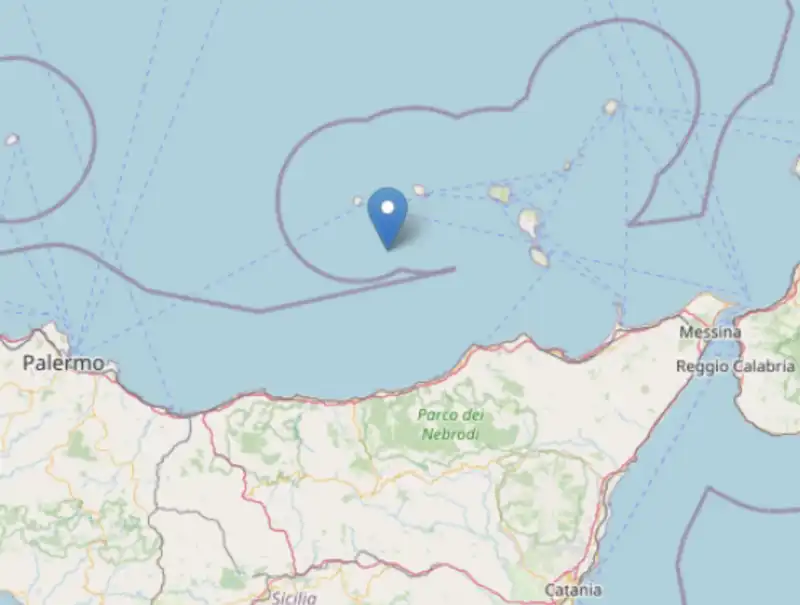 scossa di terremoto ad alicudi - isole eolie - 7 febbraio 2025
