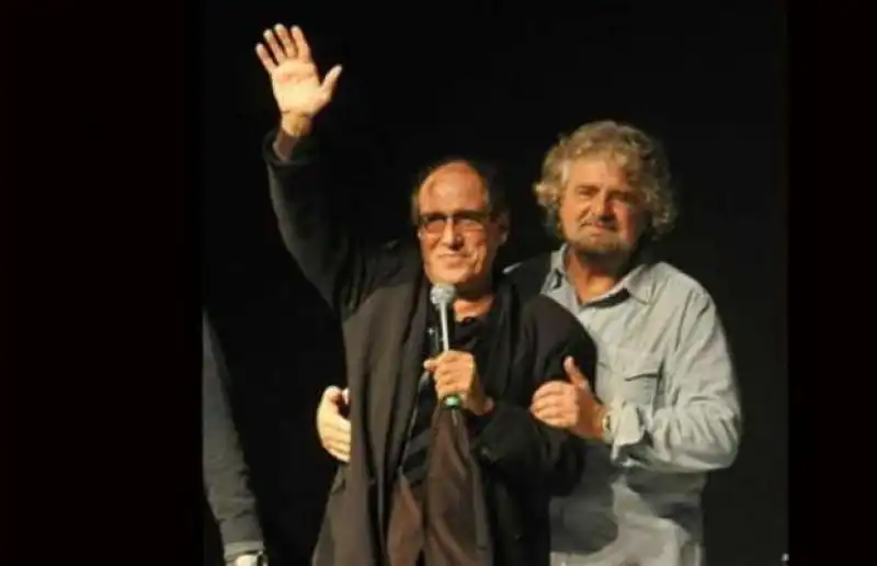 adriano celentano con beppe grillo 