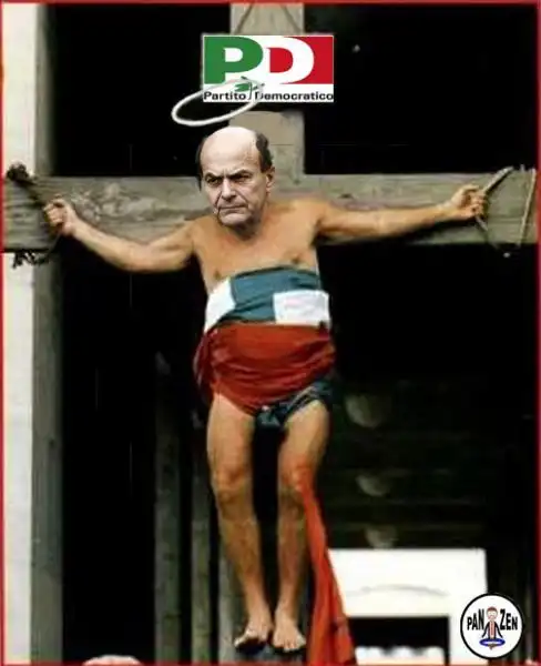 Bersani in croce