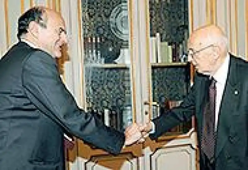 BERSANI E NAPOLITANO stretta