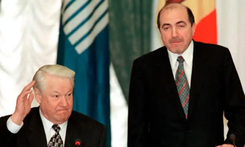 Boris Berezovsky e Boris Eltsin 