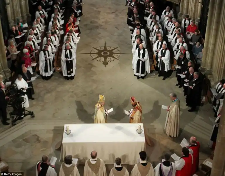 CERIMONIA DI INSEDIAMENTO DEL NUOVO ARCIVESCOVO DI CANTERBURY JUSTIN WELBY 