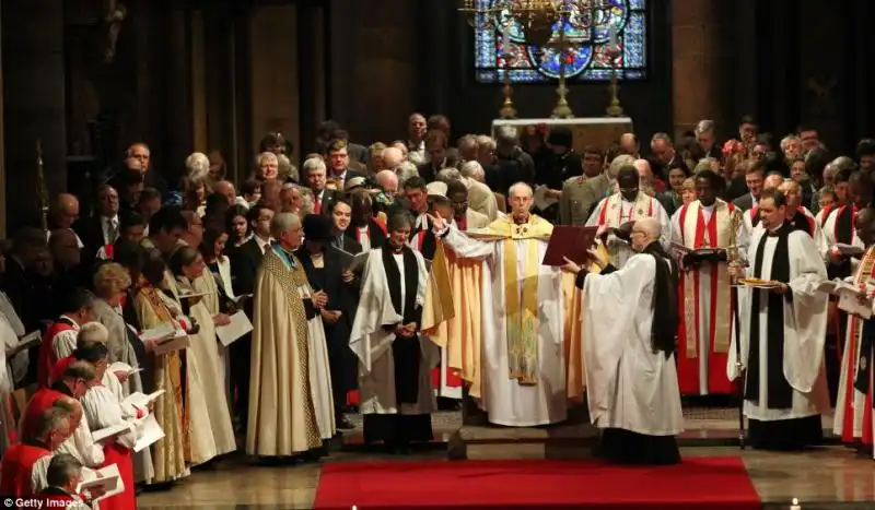 CERIMONIA DI INSEDIAMENTO DEL NUOVO ARCIVESCOVO DI CANTERBURY JUSTIN WELBY 