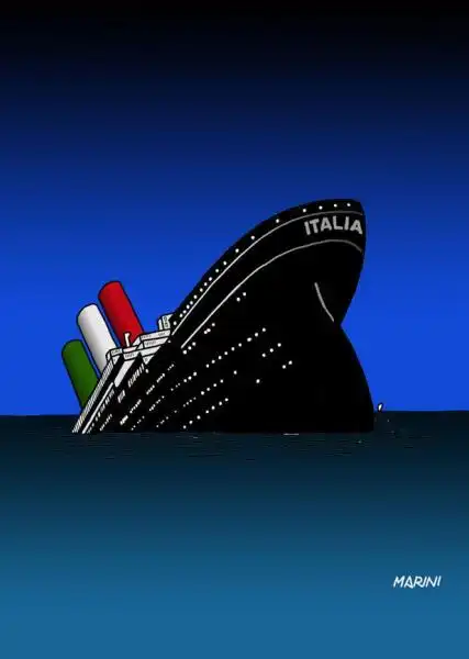 ITALIA AFFONDA TITANIC jpeg