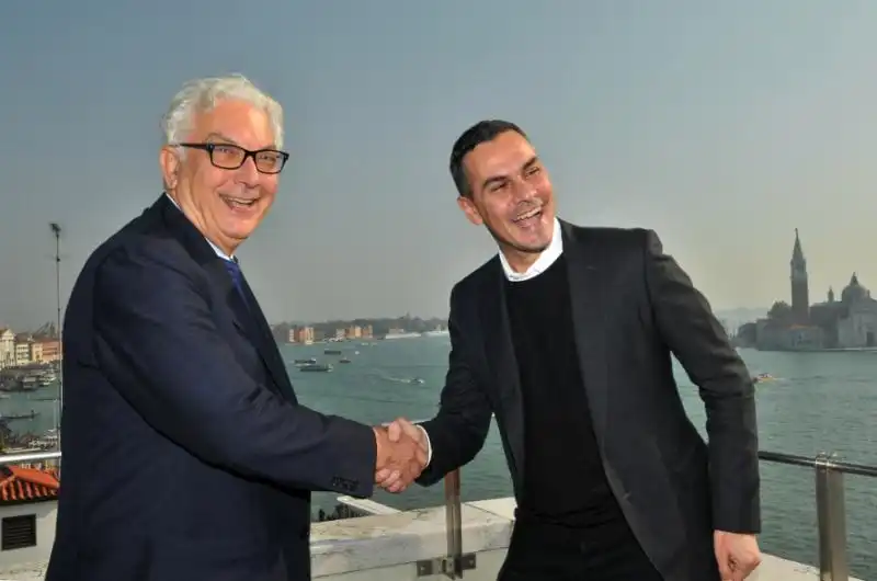 Paolo Baratta e Massimiliano Gioni la Biennale di Venezia 