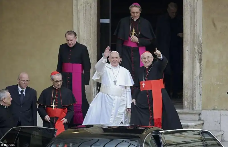 PAPA JORGE MARIO BERGOGLIO A SANTA MARIA MAGGIORE 