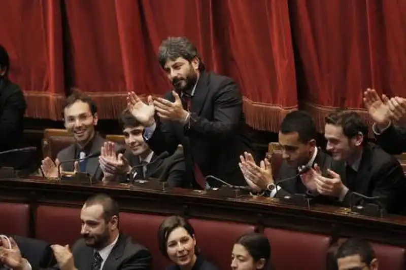 Roberto Fico alla Camera durante la seduta di insediamento del parlamento della XVII legislatura jpeg