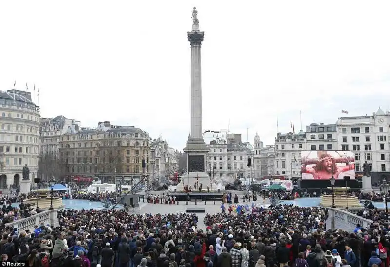 VENERDI' SANTO A LONDRA, TRAFALGAR SQUAR