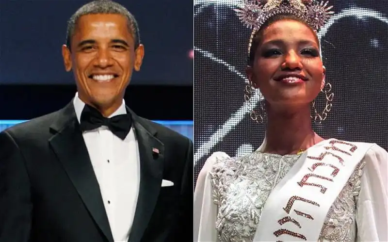 YITYISH AYNAW MISS ISRAELE E BARACK OBAMA 