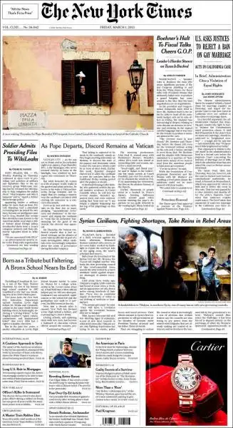 THE NEW YORK TIMES 