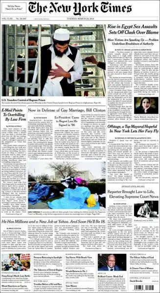 THE NEW YORK TIMES 