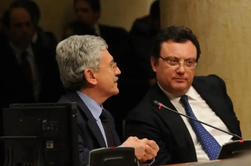 Massimo D Alema e Mario Orfeo 