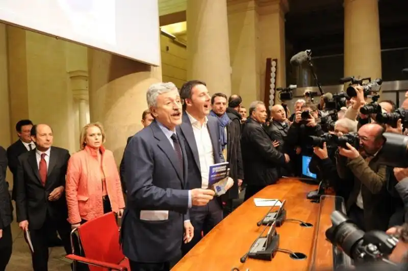 Matteo Renzi e Massimo D Alema 