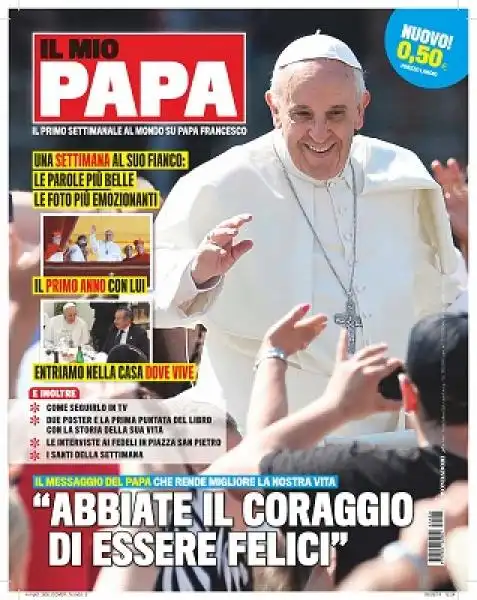 copertina IL MIO PAPA rivista mondadori su bergoglio 