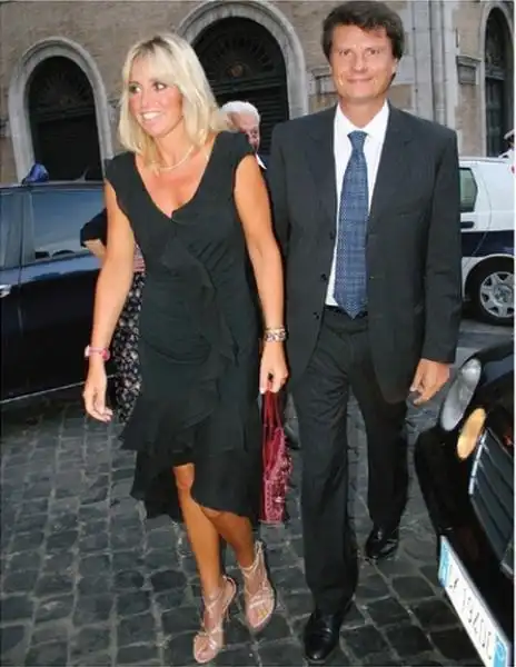 ALESSANDRA MUSSOLINI E IL MARITO MAURO FLORIANI