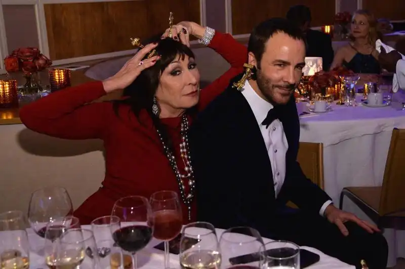 Anjelica Huston e Tom Ford 