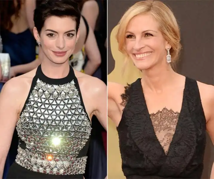 anne hathaway julia roberts oscars getty 