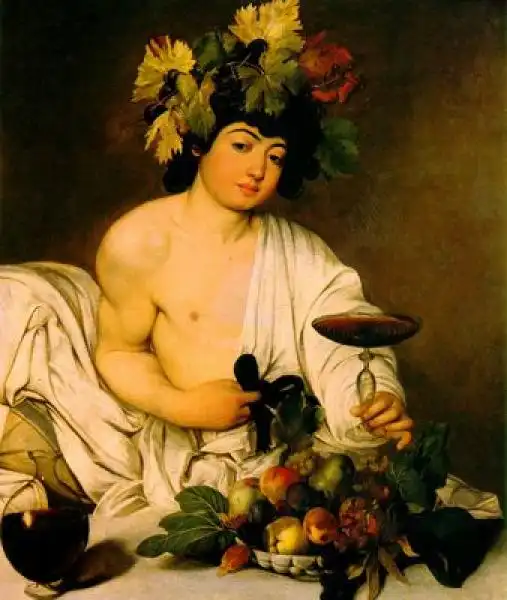 bacchus baco deus do vinhoCaravagio 