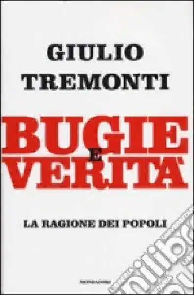 BUGIE E VERITA' - LIBRO DI GIULIO TREMONTI