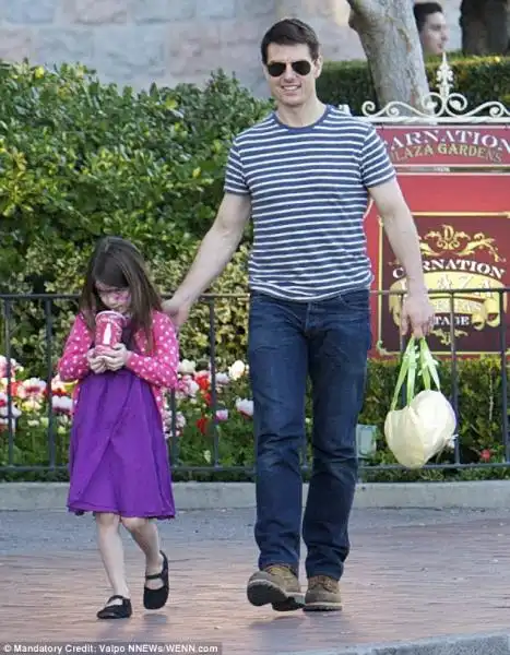 Tom Cruise con sua figlia Suri 