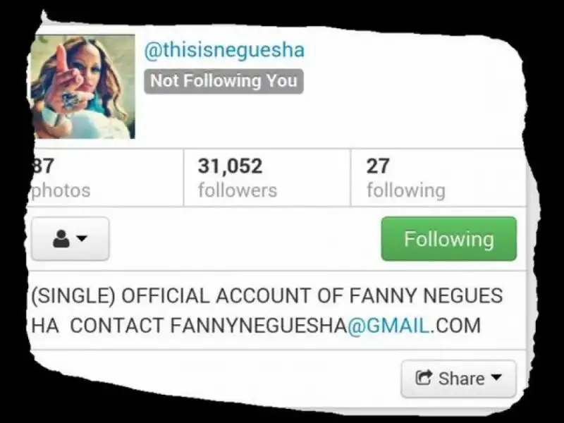 FANNY NEGUESHA SINGLE 