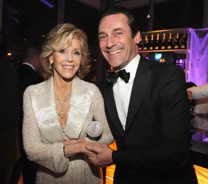 Jane Fonda e Jon Hamm 