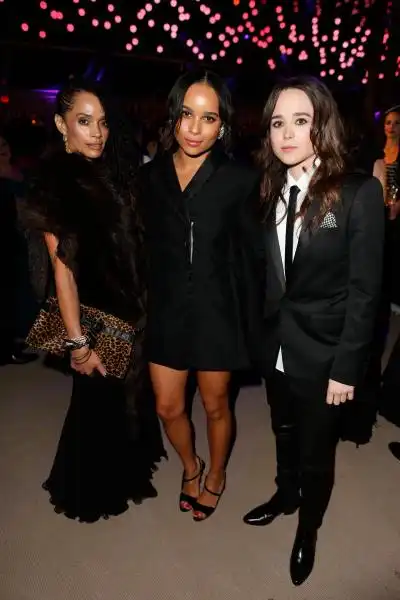 Lisa Bonet con Zoe Kravitz e Ellen PAge 