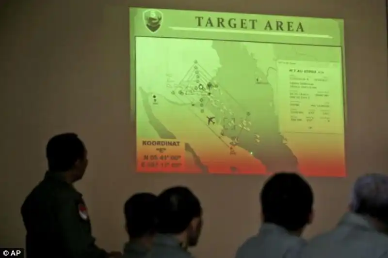 La mappa delle operazioni indonesiane 