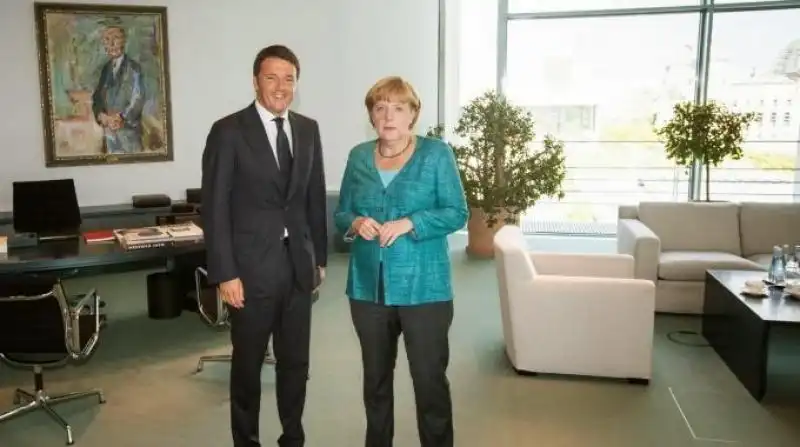 matteo renzi e angela merkel 