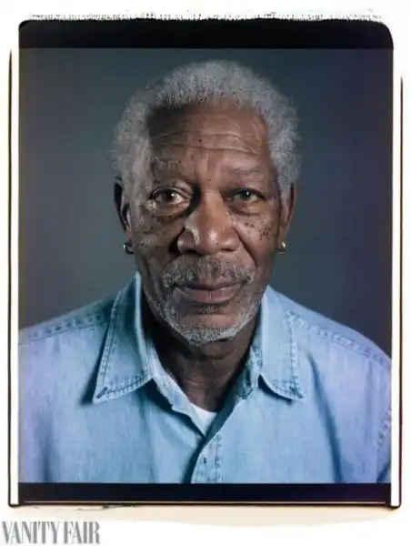 MORGAN FREEMAN FOTO DI CHUCK CLOSE PER VANITY FAIR 