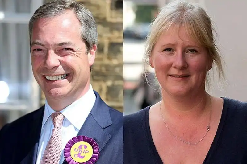 Nigel Farage e la moglie Kirsten 